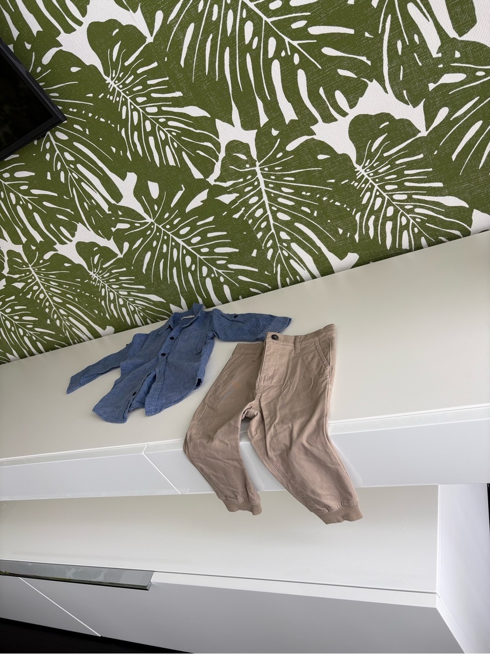 Janie and Jack Tan Kids Jogger Pants